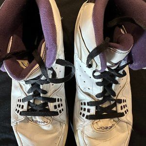 NIKE AIR JORDAN SC-1 538698 Size 13 White, Black, Purple Accent